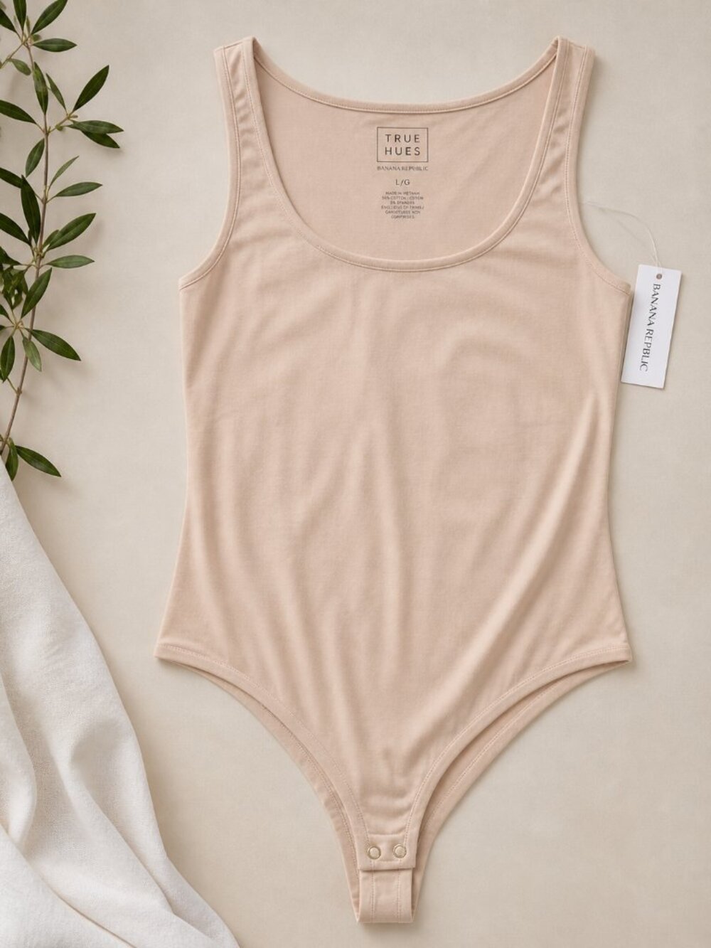 Banana Republic True Hues Bodysuit NWT | Nude/Beige | Soft Stretch Modal Blend |